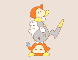 togedemaru-daily:  Balancing with dome Waddle Dee friends!