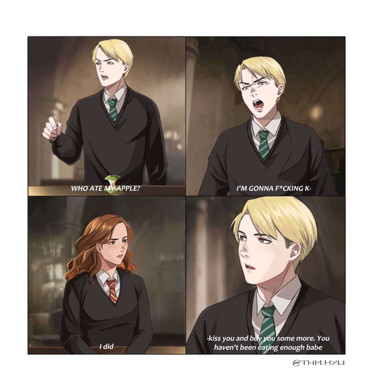 Hermione and Draco Meme