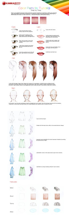 fucktonofanatomyreferences: An adequate fuck-ton of coloured pencil how-to references (per request).
