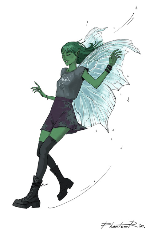 phantomrin:Kaye“The Modern Faerie Tales” (by @hollyblack) fanart