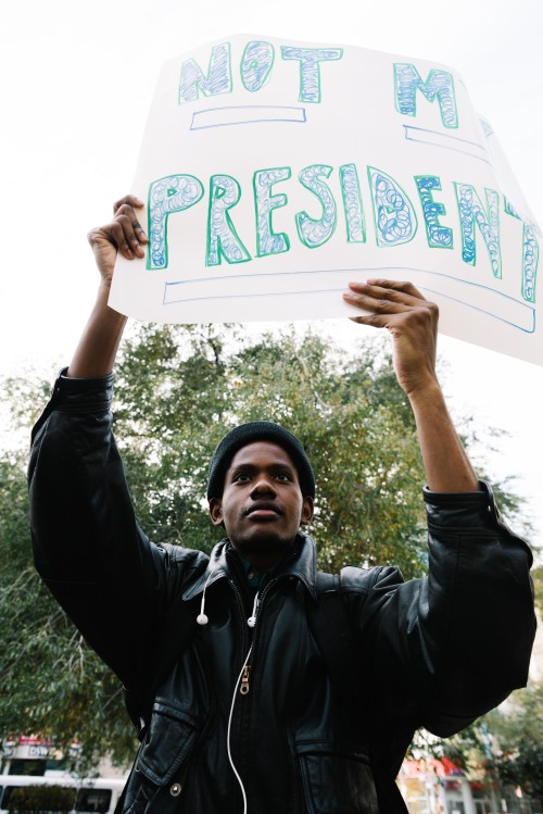 From the protest I participated in today in Union Square. Love will always trump hate.©Katelyn Perry