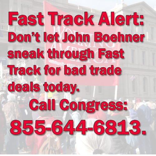 Only minutes until the sneak vote! Get Dialing Working America! #StopFastTrack http://ift.tt/1RcC9EW