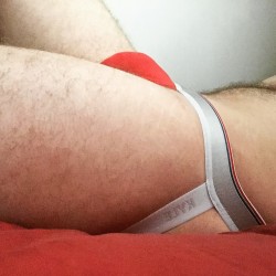 drewjmc:  Side view. #justjockedjanuary #jockstrap