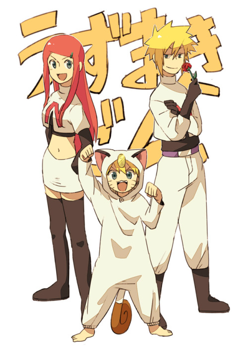 shpinkblossom:  Team Rocket. Naruto Style 