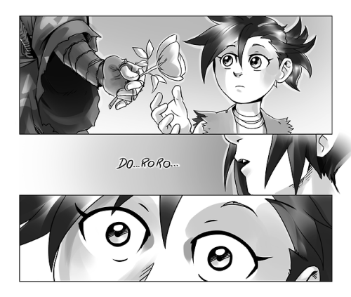 cathianemelian: Hyakkimaru finally says Dororo’s name !