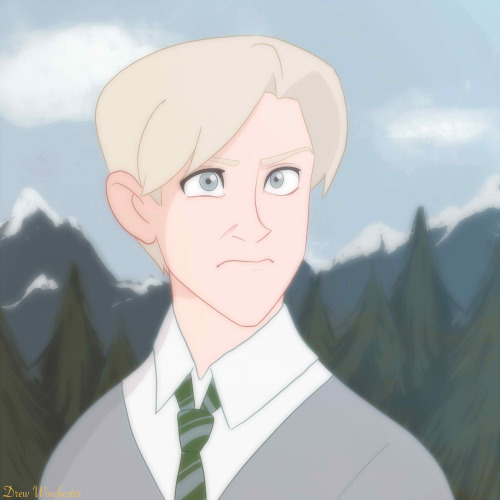 drew-winchester: I drew two version of Disney Draco. One with the hair style I imagine he has in the