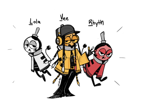 Time to throw some Deltarune OCs at you. These three are The Jacksons, a plucky trio who loves rhyth