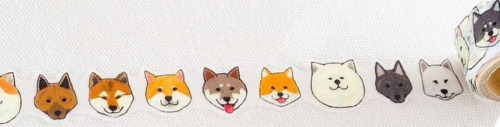 parakavka:Shiba Inu washi tape (1, 2, 3)