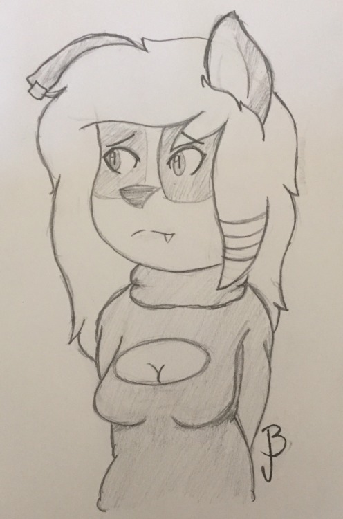 breadanjellyart:  Rikki in a keyhole sweater for @marble-soda   thank you!! I should draw her wearing one of those… hmmm