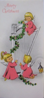 miobello:  Merry Christmas vintage style… tiny angels 