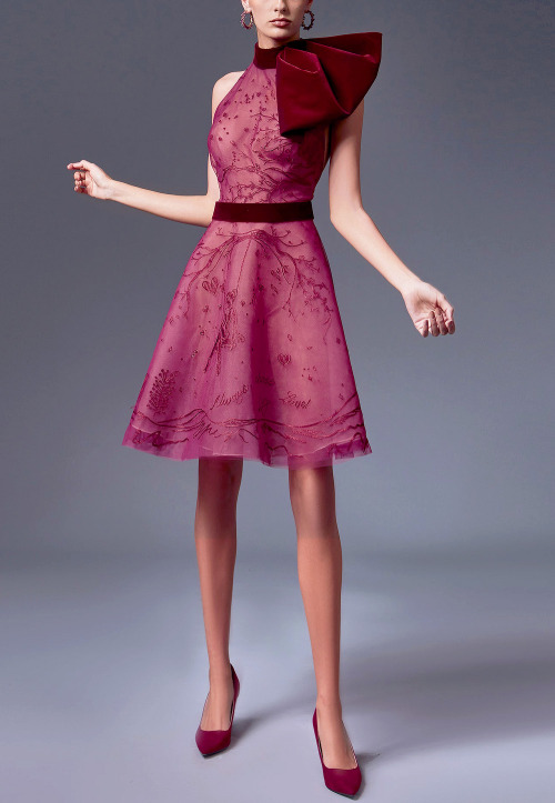 evermore-fashion:Favourite Designs: Sandy Nour ‘Juste un Coquelicot’ Ready-to-Wear Collection