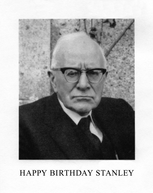 stanley morison, most eminent typographical scholar of the twentieth century, was born 6 May 1889: h