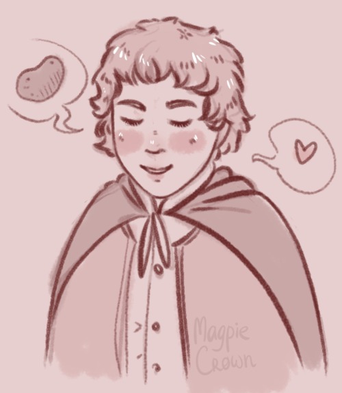 A sketch of Samwise for @riversdaughter <3