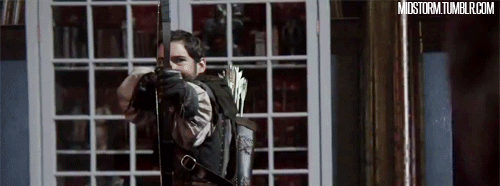 leonacoquito:winterelf86:cherylestherlynn:midstorm:OMG. Robin Hood shoots Rumple in the Dark Castle 