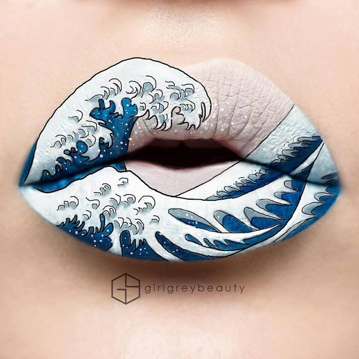 mymodernmet:  Makeup Artist Uses Her Lips as a Canvas for Elaborate Works of Art