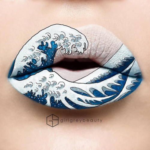 XXX mymodernmet:  Makeup Artist Uses Her Lips photo