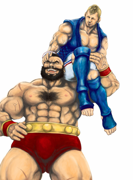 baranokingu:  Characters: Zangief x Abel - Game: Street figther.