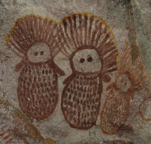 3000 year old rock art from the Kimberleys Western Australia.