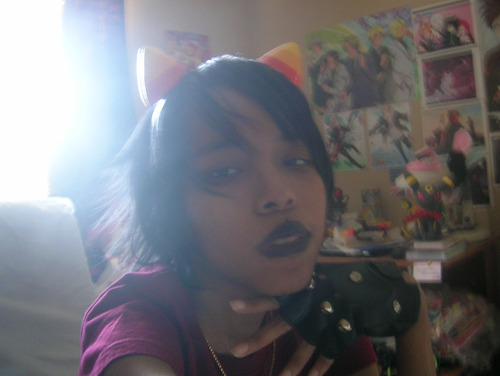 playbunny:  :33 &lt; ac is bored as fuck time fur selfies  