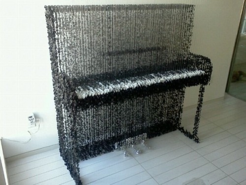 unicorn-meat-is-too-mainstream:  Sculptures Made of Thousands of sewing Buttons by Augusto Esquivel 