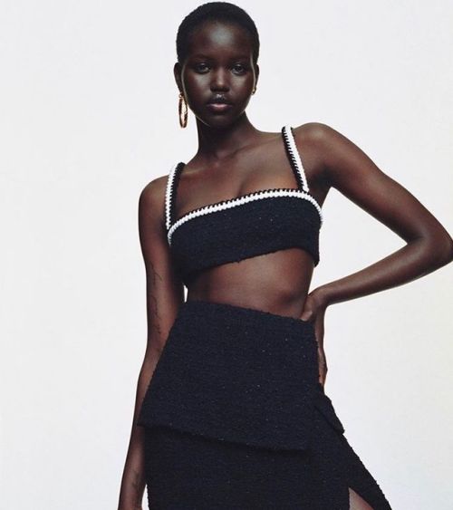 modelsof-color:Adut Akech by Tim Alkaim for Chanel Jewelry Collection 2020 