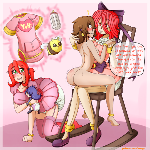 A commission for @yuhiote69~PART 02~!!!Featuring both my OC”s Aliza and Milly the Dollmaker!En