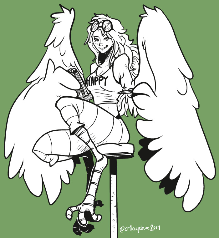 crikeydaveart:Quick morning sketch of Monet from One Piece!Slowly working through