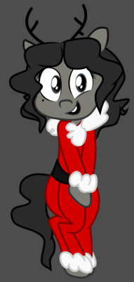 coatieyay:  An old thing I had laying aroundVectored a frame from an animation nips did for christmasNikita a QTFull res  All i want for christmas is you bby