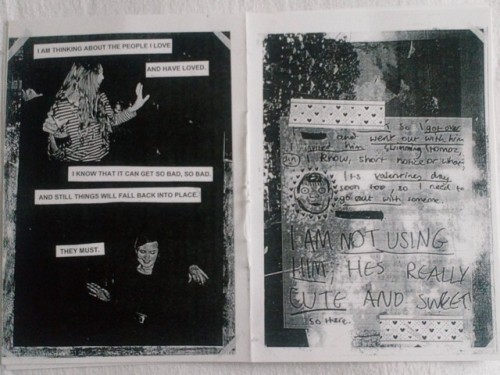 laughing but in minor key (£3)my first ever zine! an ode to being a a teenager, full of angsty prose