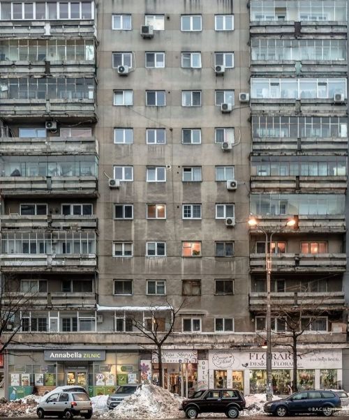 socialistmodernism:Development on Stefan cel Mare Avenue,Bucharest, Romania, 70s. By Proiect Bucures