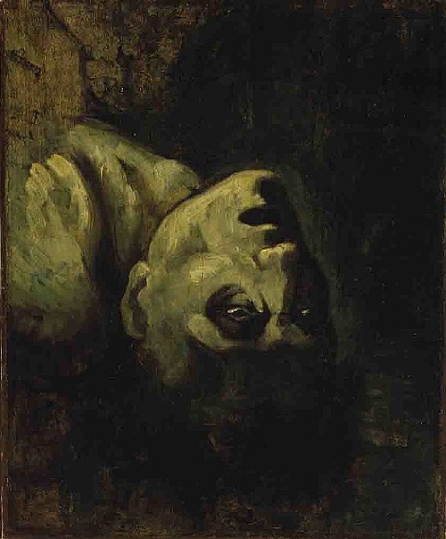 tormented-spirituality:  Head of a Drowned Man - Theodore Gericault, c.1819