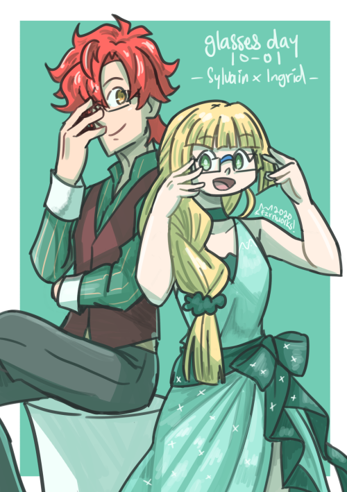 glasses day sylvgrid.finally decided to get back to tumblr to backlog my previous works. now that i 