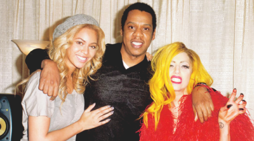 jaanfe:  Gaga with Beyonce and Jay Z (2009 - 2015)   :)