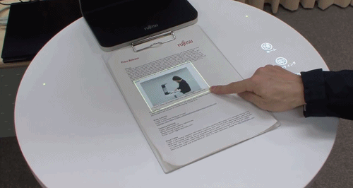 prostheticknowledge:  Prototype Real / Digital Info Interface System Using projection