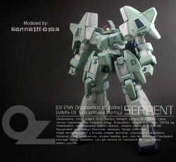 ohnicegundam:  HG 1/100 Serpent CustomModeled by kent0103