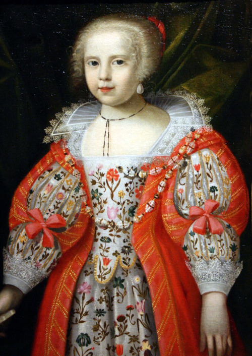 Portrait of a young girl, British School, c. 1630