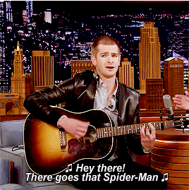 Andrew Garfield Plays “The Spider-Man” Theme 