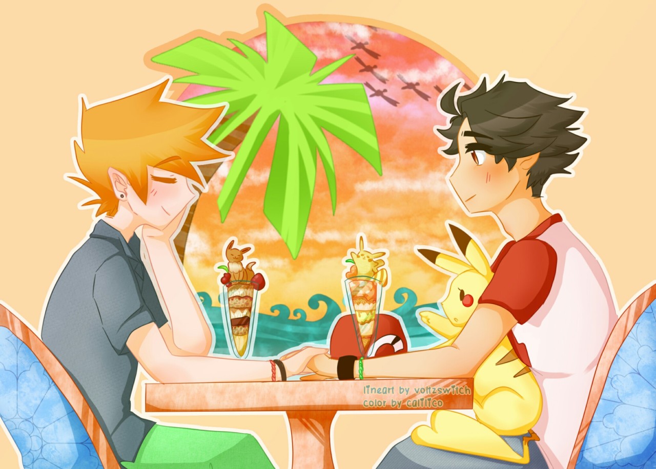 milqtea:another collab w/ @calilico !!! i did the lineart this time and she did the