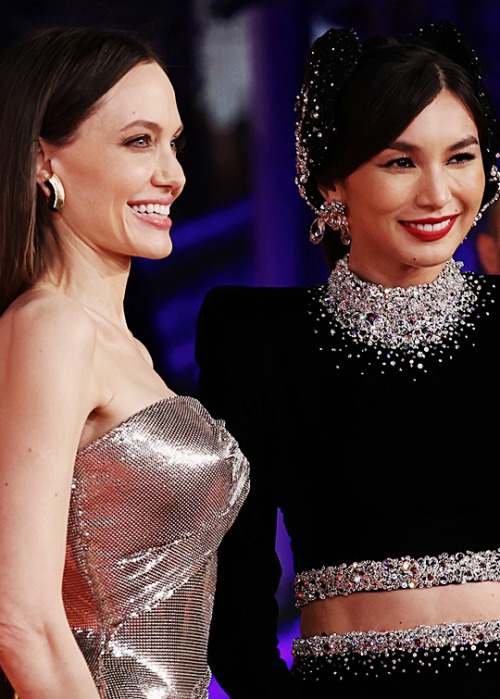 galvarsano:ANGELINA JOLIE & GEMMA CHAN ━ Screening of “Eternals” · 16th Rome Film Fest (October 