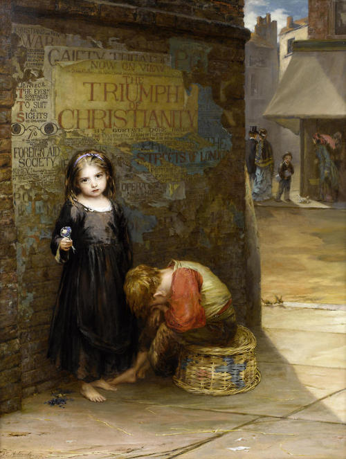 Uncared For, 1871Augustus Edwin Mulready