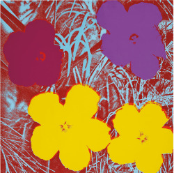 nobrashfestivity: Andy Warhol, Flowers, One