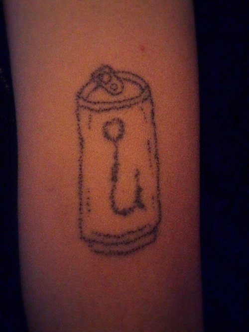Asahi beer can by Jacko from Skin Design Tattoo Honolulu HI  rtattoos