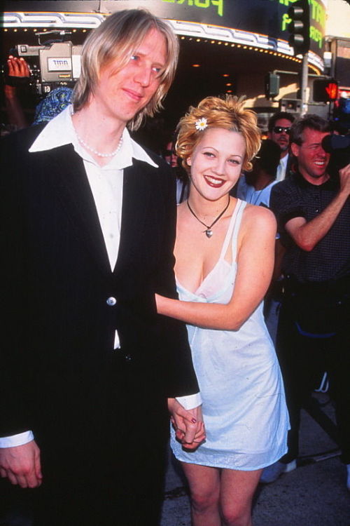 with Eric Erlandson at the premiere of Batman Forever in 1995