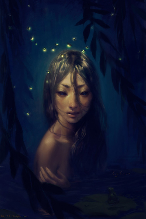 awesomedigitalart:  Water Lily by thienbao