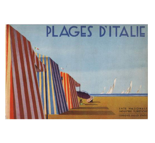 Plages d'Italie, travel guide, 1934. ENIT, Milano. Source