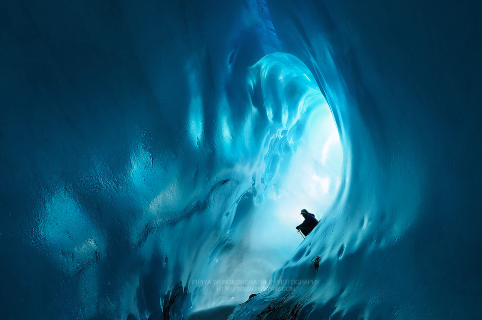 seafarers:  Alaskan Ice Caves by Pete Piriya