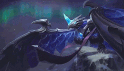 leagueofvictory:  Blackfrost Anivia login screen (Check out 100  league gifs at Leagueofvictory!)