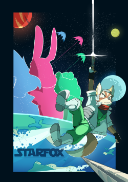 itshaps: Untweaked version of a poster Im making for Starfox &lt;3