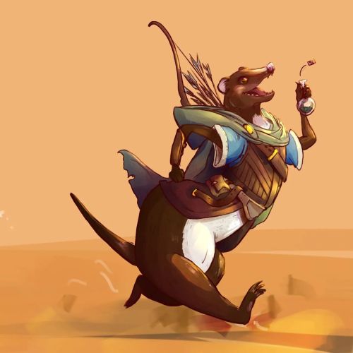 Cheeky weasel character  . . #animalcharacter #pathfinder #pathfinderrpg #compendium #characterart #