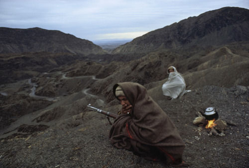 Pathan tribesman of Pakistan guarding the Khyber Pass.from National Geographic photographer James L.